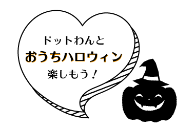 ドットわんとおうちハロウィン楽しもう！