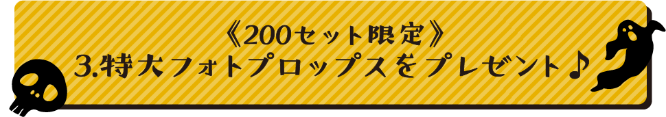 3.特大フォトプロップスをプレゼント♪