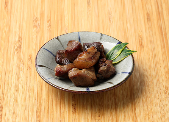 若イノシシ 藁焼き