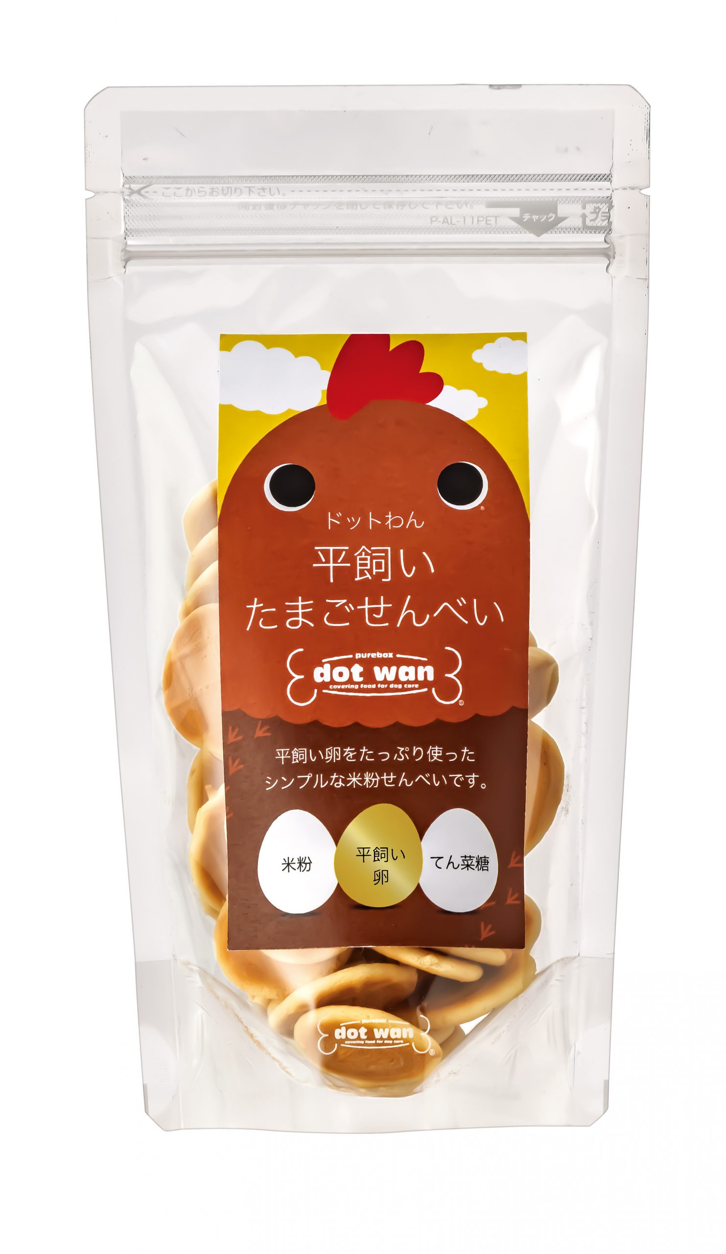 ドットわん 平飼いたまごせんべい 60g