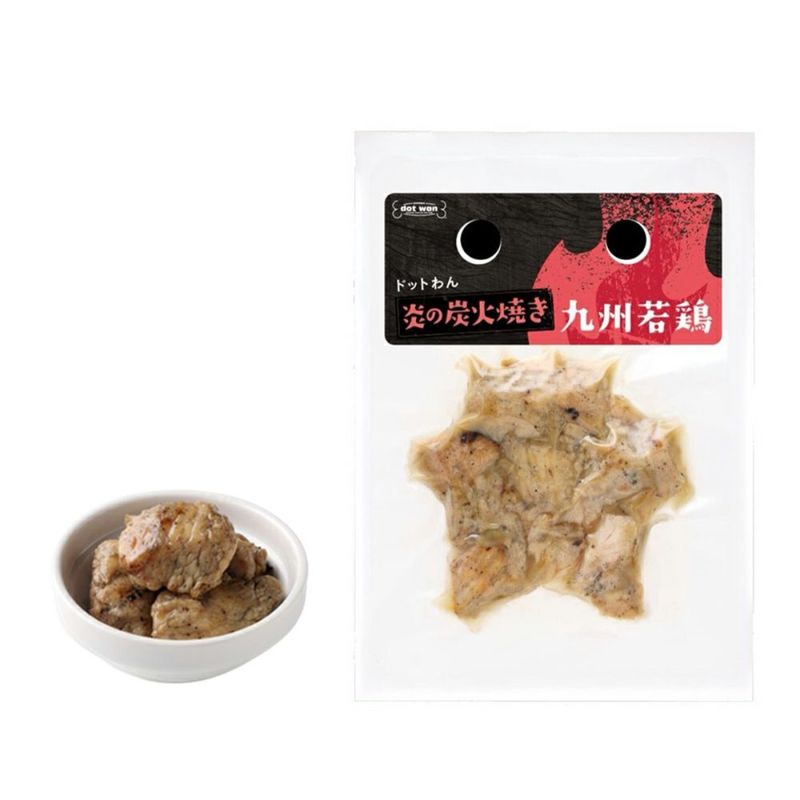 ドットわん 炎の炭火焼き 九州若鶏 (30g)